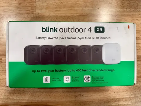 New Blink Sync Module XR + Outdoor 4, 6 Security Camera System 2yr Battery Life
