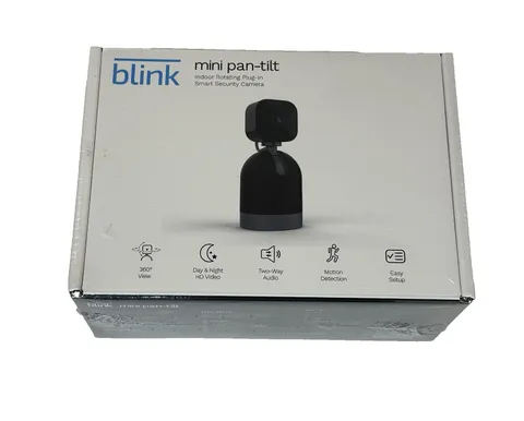 NEW SEALED Blink Mini Pan-Tilt Rotating Indoor Plug-in Smart Security Camera