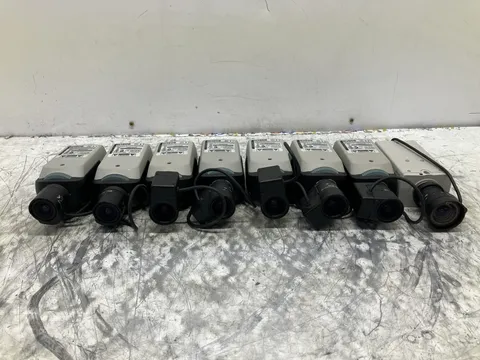 LOT OF 8 - Bosch/Philips Color CCTV Cameras With Lenses - TESTED WORKING