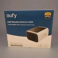 NEW Eufy SoloCam S220 2K Wi-Fi Outdoor Solar Bullet Camera