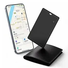 Wallet Tracker Card Compatible with Apple Find My (iOS Only) - Rechargeable