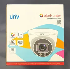 UNV IPC3634SE-ADF28K-WL-I0 4MP Dome Wired IP Camera, 120dB WDR, SD, White