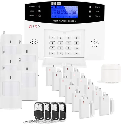 24Pcs Wireless Home Alarm System, 4G WiFi GSM, No Monthly Fee, App Alerts