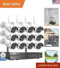 Advanced Indoor/Outdoor 16CH Security Camera System - Motion Detection & Alerts