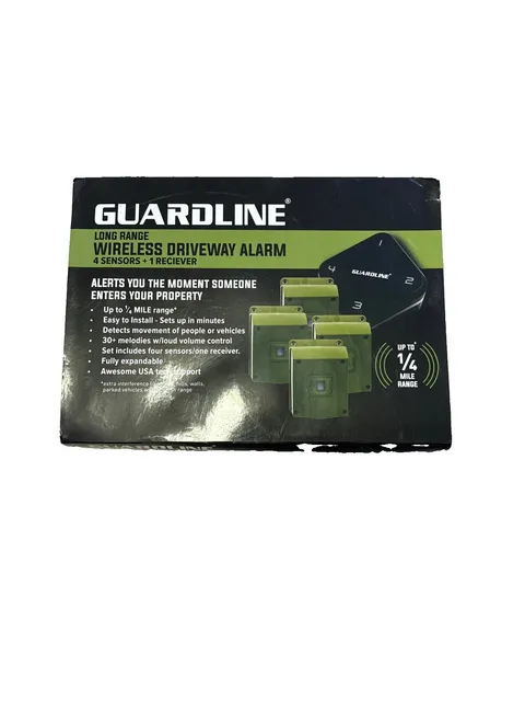 Guardline GL5000 Long Range Wireless Driveway Alarm 1/4 Mile Range Motion Sensor