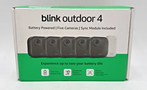 Blink Outdoor4 Battery Powered Five Camera W/Sync Module (JJ)