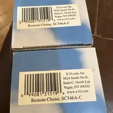 X10 X-10 SC546A Remote Chime  Home Security  New In Box TWO UNITS