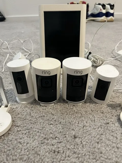 Ring Camera set of 4 solar panel bundle Great working condition