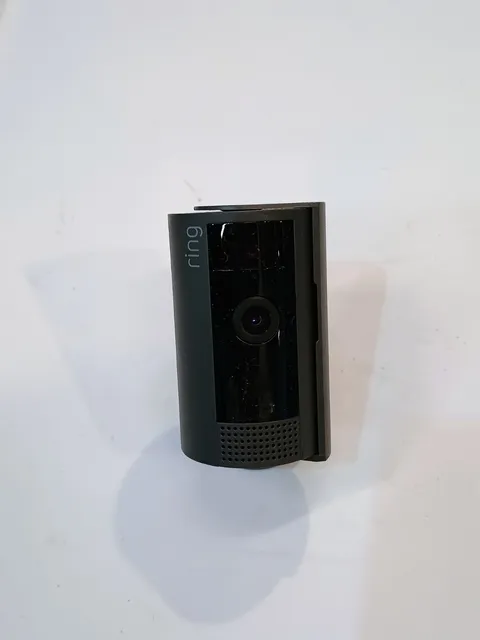 Ring Indoor Cam 5F72E9 Black Wired IP Surveillance Camera Wi-Fi Plug-In No Cable