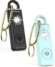 Rechargeable Personal Safety Alarm for Women, 130dB Self Defense Keychain Alarm