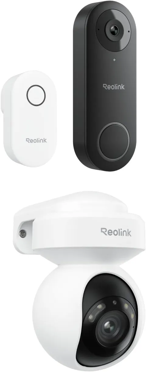 E1 Outdoor Pro with Doorbell Wifi Bundle, 4K PTZ Camera with Auto Tracking, 2K+