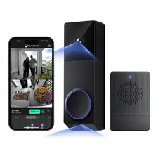 Wireless Duo Cam Video Doorbell (Chime Included), Battery Powered, 2K Full HD...