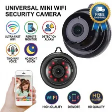 Wireless Mini WiFi Camera 1080P Home Security CCTV Infrared Night Vision Monitor