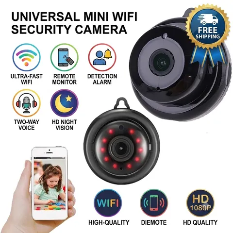 Wireless Mini WiFi Camera 1080P Home Security CCTV Infrared Night Vision Monitor