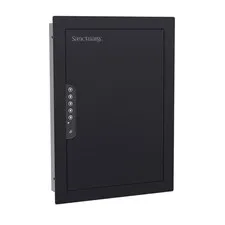Sanctuary Wall Safe Electronic Security Vault Hidden Safe 0.49 Cu Ft Lock Safe