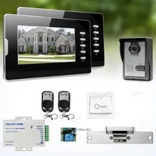 7" Wired Video Security Door Phone Electric Lock Supported for Home Security