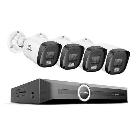 SANNCE 8CH 6MP NVR 3MP POE IR Security Camera System Audio Recording IP Network