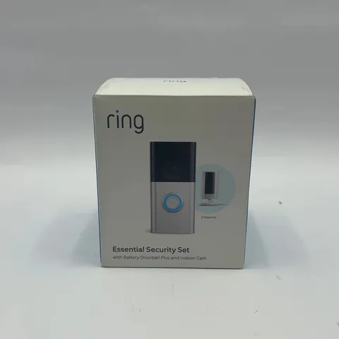 New Ring Essential Security Set Doorbell Plus and Indoor Cam B0BDPY696T