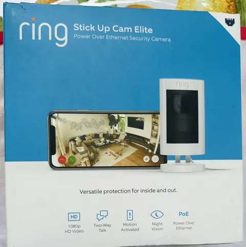 Ring Stick Up Cam Elite (PoE) 1080p 2nd Generation - Brand New & Factory Sealed
