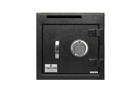 Templeton Safes T864 Small Depository Drop Safe with Multi-User Keypad and Ke...