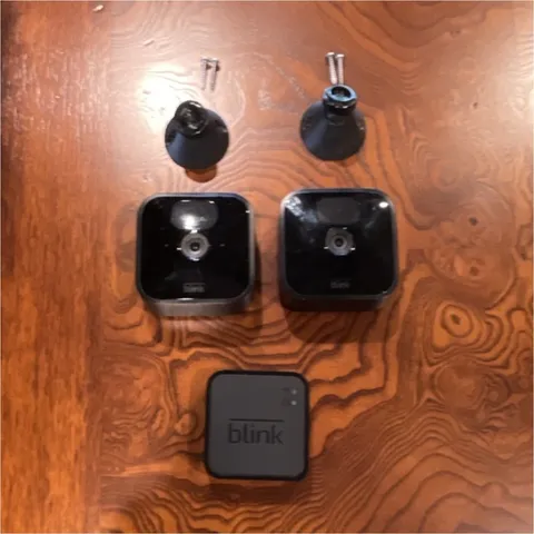Blink Outdoor Wireless Security Camera System 2 Cameras Night Vision Alexa