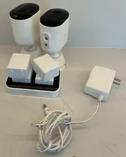 Arlo Pro 4 Spotlight Indoor/Outdoor Camera White 2 Cameras 4 Batteries & Charger