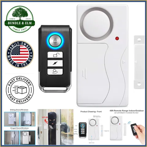 Remote-Controlled Security Alarm System for Doors and Windows Protection