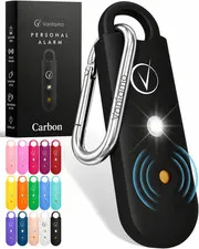Personal Alarm for Self Defense with Low Battery Notice, Strobe Light & Extra Lo