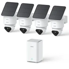 aosu T2 Ultra 4K Security Camera Wireless Outdoor, 360° AI Triple white