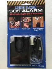 Ultra Loud SOS Alarm With Strobe Light And 3 Funtions