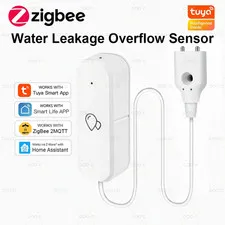 Zigbee 3.0 Water Sensor Leakage Alarm Overflow Level Flood Leak Detector Tuya Ap