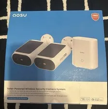 Aosu SolarCam P1 SE Solar Powered Wireless Wi‑Fi 2-Camera System 1080p