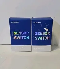 Pair Of ELEGRP Occupancy Sensor Light Switch SP1705-WH-N. IR Sensing, New