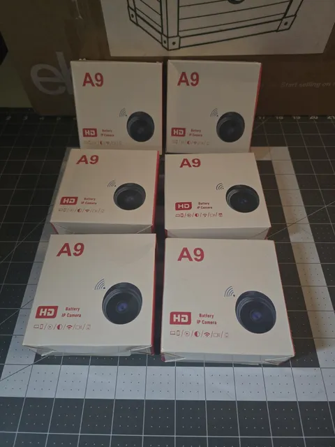 (Lot of 6) A9 Mini Camera Wifi 1080P HD IP Camera Wireless 
