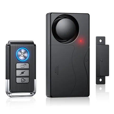 Door Alarm with Remote, Door Chimes When Door Opens, 110dB Window Alarms for ...