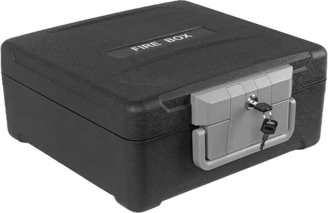 Fireproof and Waterproof Document Safe Box for Home, Portable Fire Safe with Key