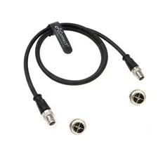 M12 XCode Ethernet Cable For Cognex 8 Pin Male Shielded Waterproof Cord 1M