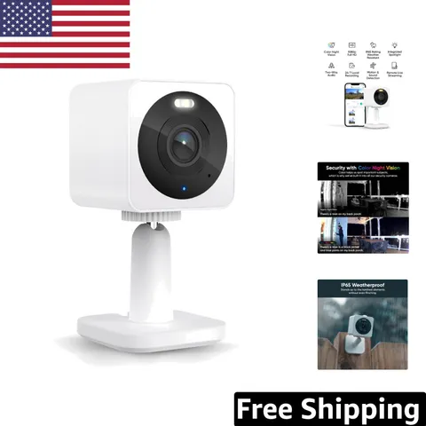 Cam OG 1080p Smart Security Camera: Color Night Vision & Two-Way Audio
