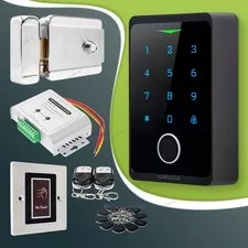 HOMSECUR Waterproof WIFI Fingerprint RFID Access Control Set Lock APP Unlock