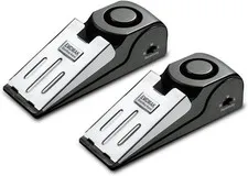 Door Stop Alarm with 120DB Siren Door Stop for Home & Travel (Black) (Pack of 2)