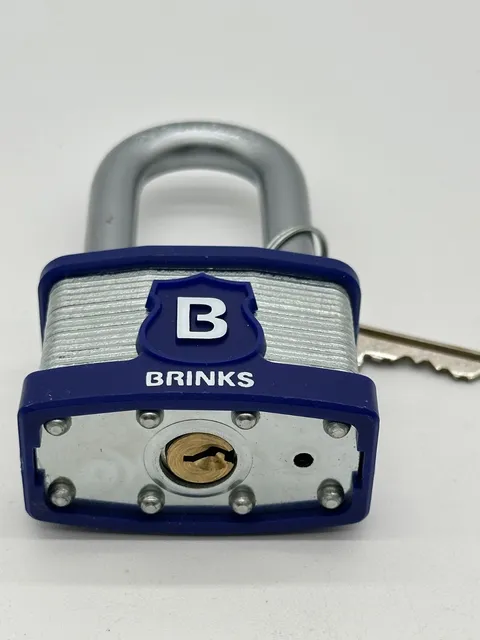 Brinks Max Security pin pick & cut resistant Laminated Steel Padlock lock & key