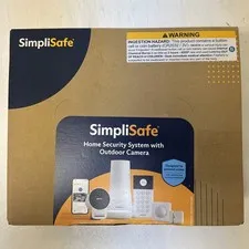 SimpliSafe Security System, Outdoor Camera, Base, Keypad, 8 Sensors, 13-Piece