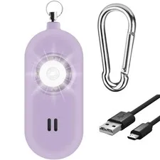 Rechargeable Personal Safety Alarm for Women. 130dB Siren. Ear-Piercingly Lou...