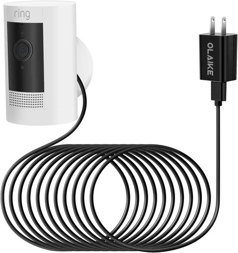 Indoor/Outdoor Power Adapter for Ring Stick up Cam Battery 3Rd Gen/2Nd Gen/Plug-
