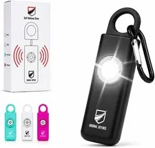 Original Defense® Siren Self-Defense - 130 dB Keychain with LED Strobe Light