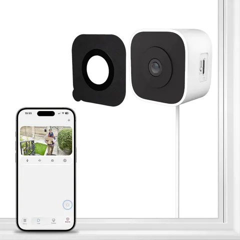 3MP 2K Window Camera, Indoor Camera for Home Security with Full-Color Night Visi