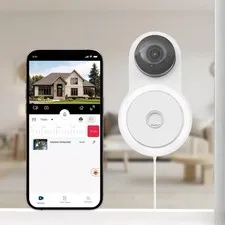 2K Indoor Security Camera with Adhesive Mount for Wall Window