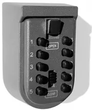 10-Digit Push Button Key Lock Box Wall Mount Waterproof Outdoor Spare Key Safe