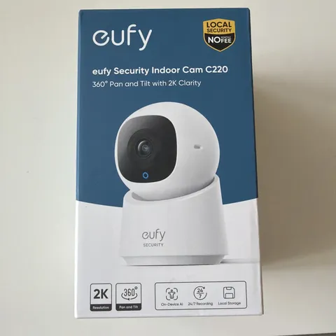 Eufy Security Indoor Cam C220 2K Security Camera 360° PTZ Night Vision 2.4G WiFi