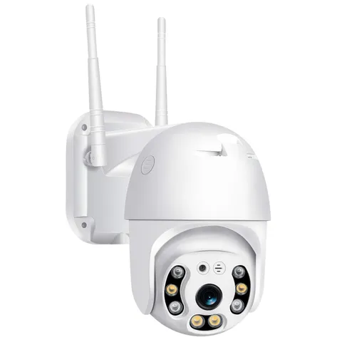 Pan Tilt Outdoor Security Camera, 1080P Home WiFi IP Camera, Pan Tilt Dome Su...